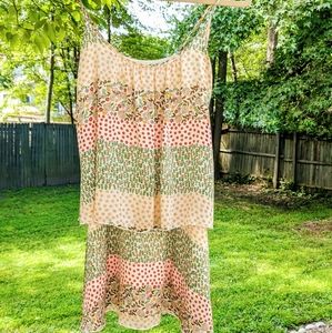 'Renee C.' Boho Floral Mini Dress